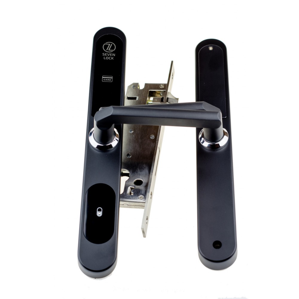 Електронний RFID замок для офісів SEVEN LOCK SL-7737S black ID EM