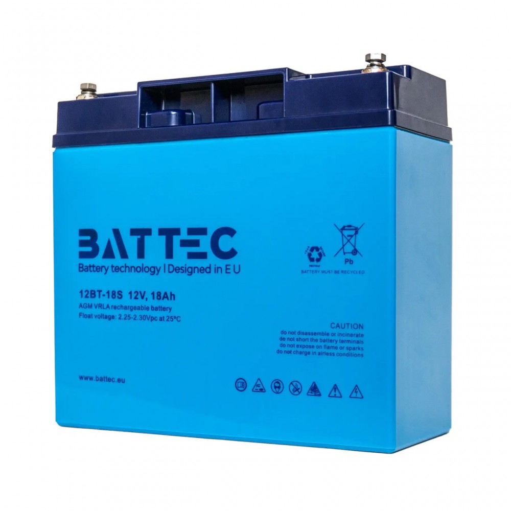 Аккумуляторная батарея 12В/18Ач BATTEC