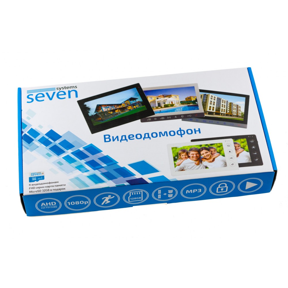 AHD домофон SEVEN DP-7571 FHD white