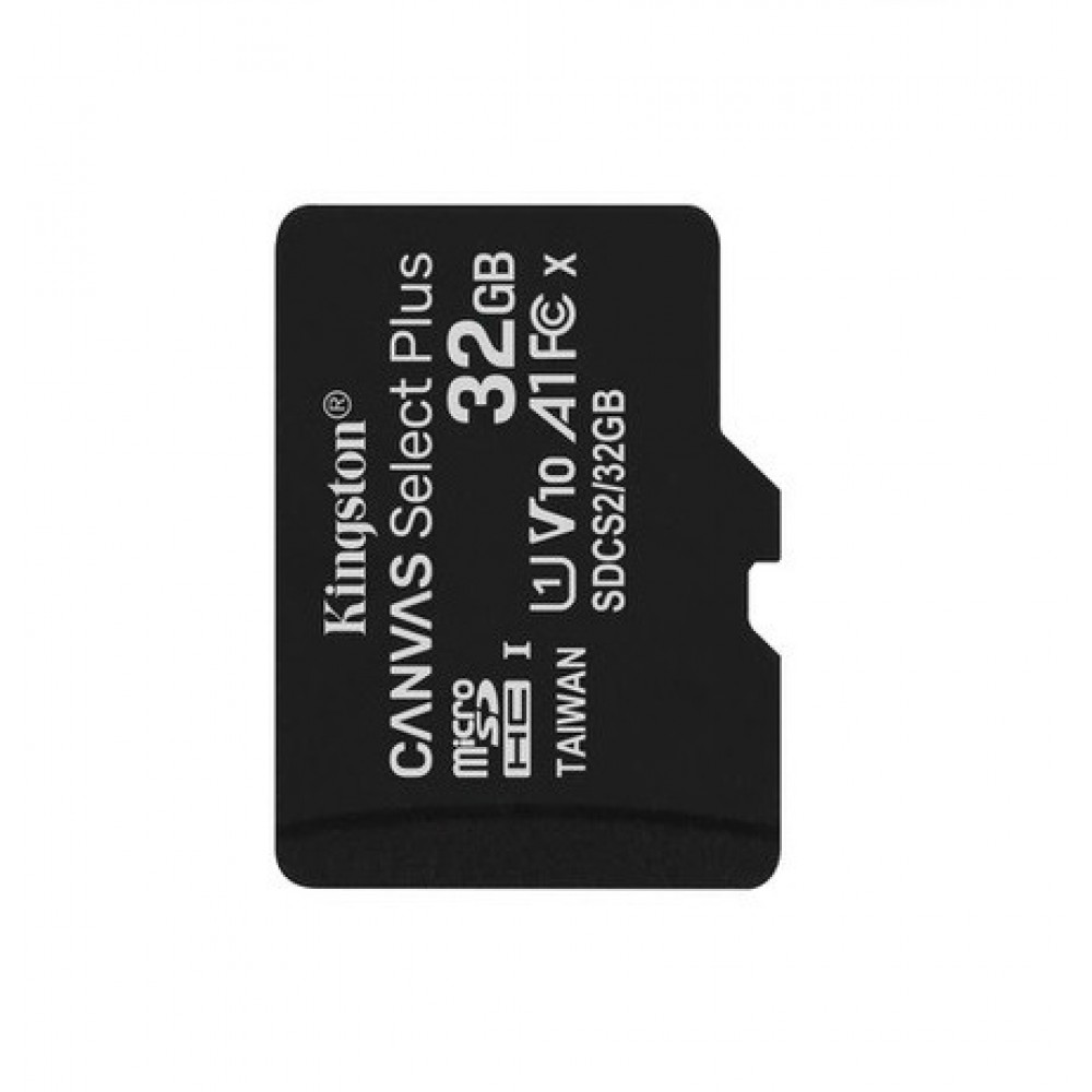 Карта пам'яті для домофону microSDHC Kingston Canvas Select Plus 32 GB Class 10 А1 UHS-1