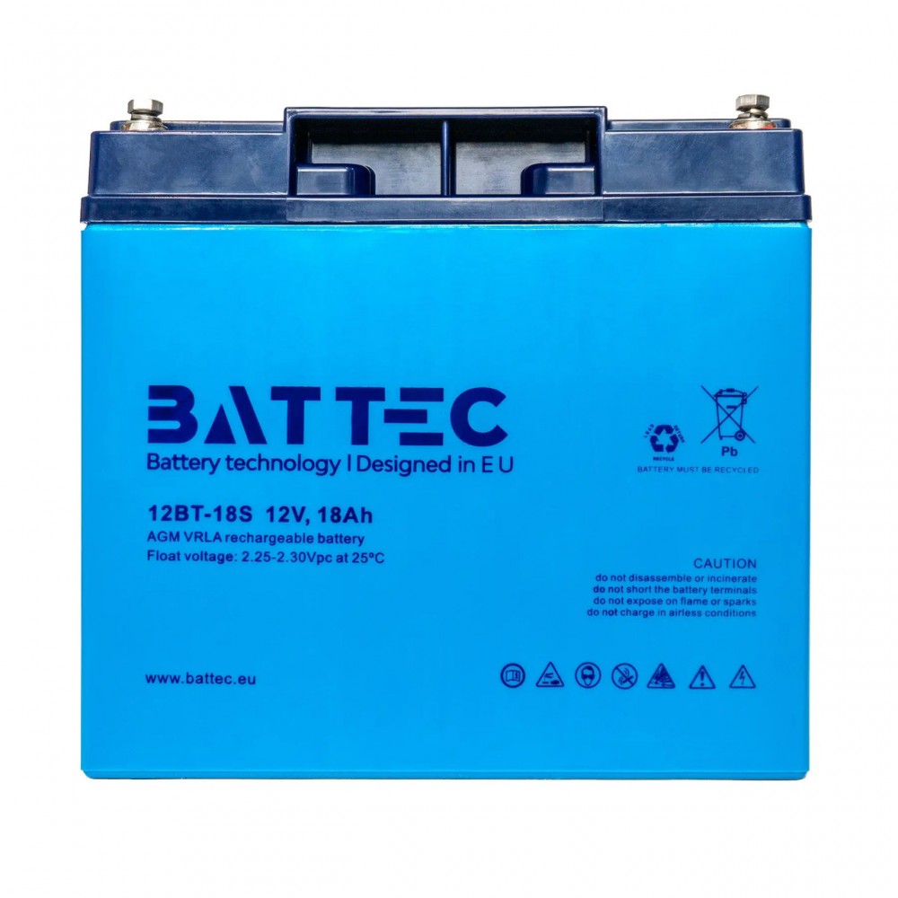 Аккумуляторная батарея 12В/18Ач BATTEC