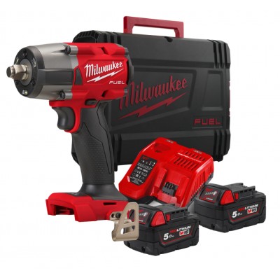 Гайковерт акумуляторний MILWAUKEE 1/2" M18 FMTIW2F12-502X (2 аккум+з/у), 881 Нм (4933478450)