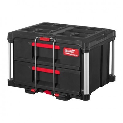 Ящик для инструмента с 2-мя выдвижными отсеками MILWAUKEE PACKOUT DRAWER BOX (4932472129)