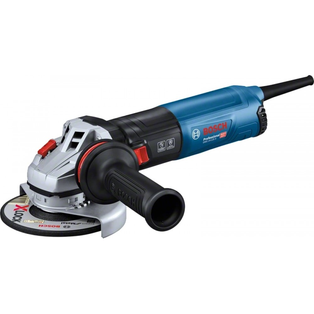 Угловая шлифовальная машина Bosch Professional GWS 14-125 S с регулировкой и антивибрационной ручкой (06017D0100)