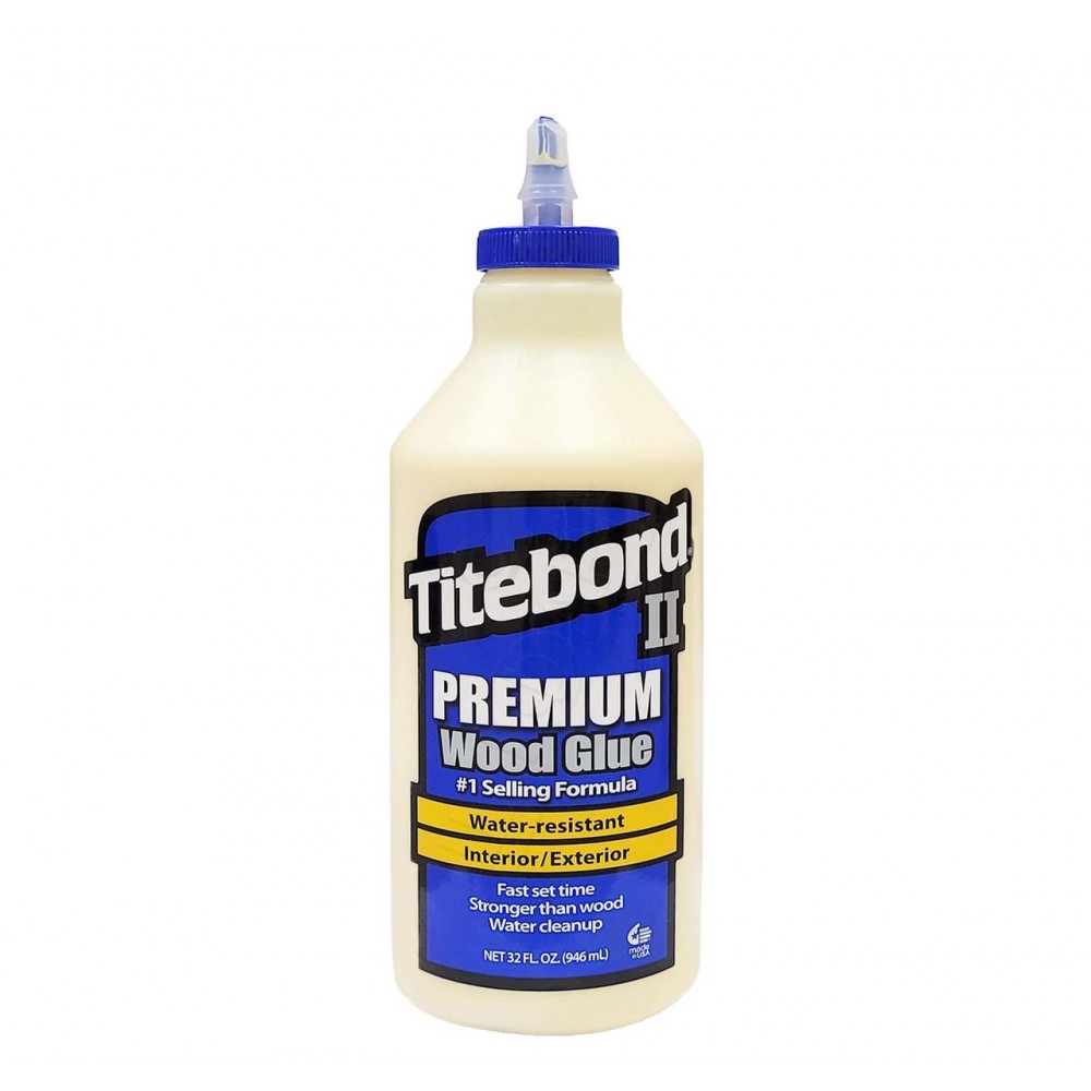 Столярний ПВА клей для дерева Titebond II Premium Wood Glue D3, медово-кремовий, 946 мл (5005) (5005)