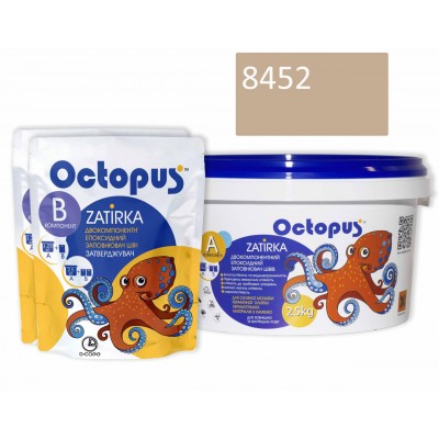 Двухкомпонентная эпоксидная затирка Octopus Zatirka 2,5 кг цвет бежевый 8452 (8452-2)