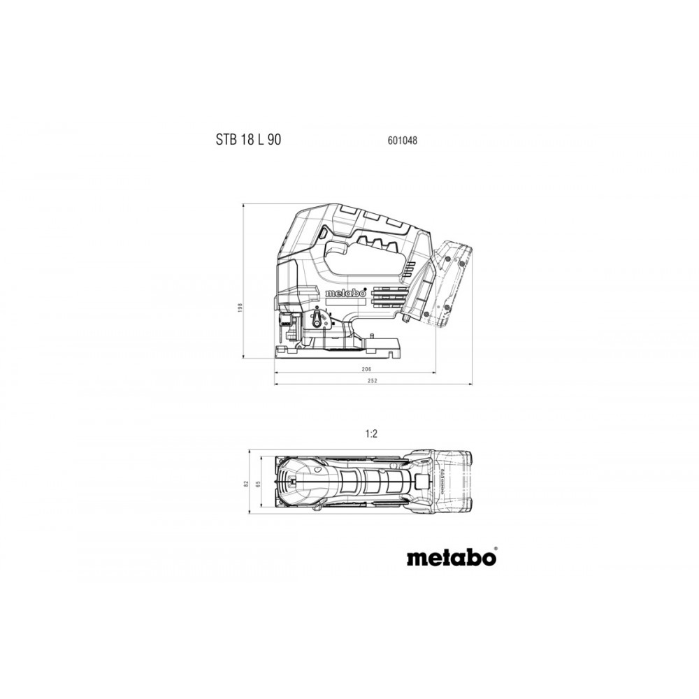 Аккумуляторный лобзик Metabo STB 18 L 90 (601048850)