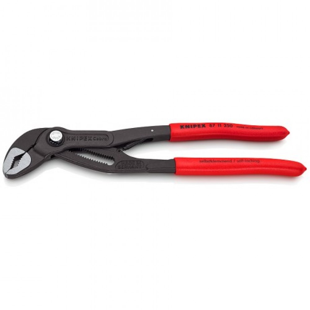 Переставные клещи Knipex Cobra matic (с пружиной) сантехнические, 250 мм (87 11 250)