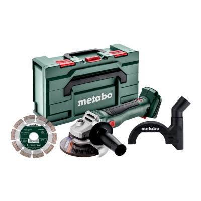 Аккумуляторная угловая шлифмашина Metabo Set W 18 L BL 9-125 (691225000)