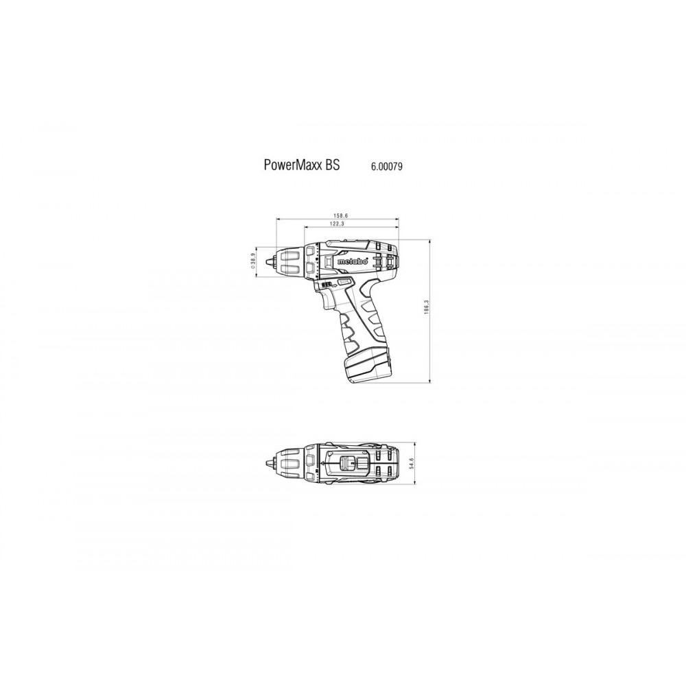 Аккумуляторная дрель-шуруповерт Metabo PowerMaxx BS (600079500)