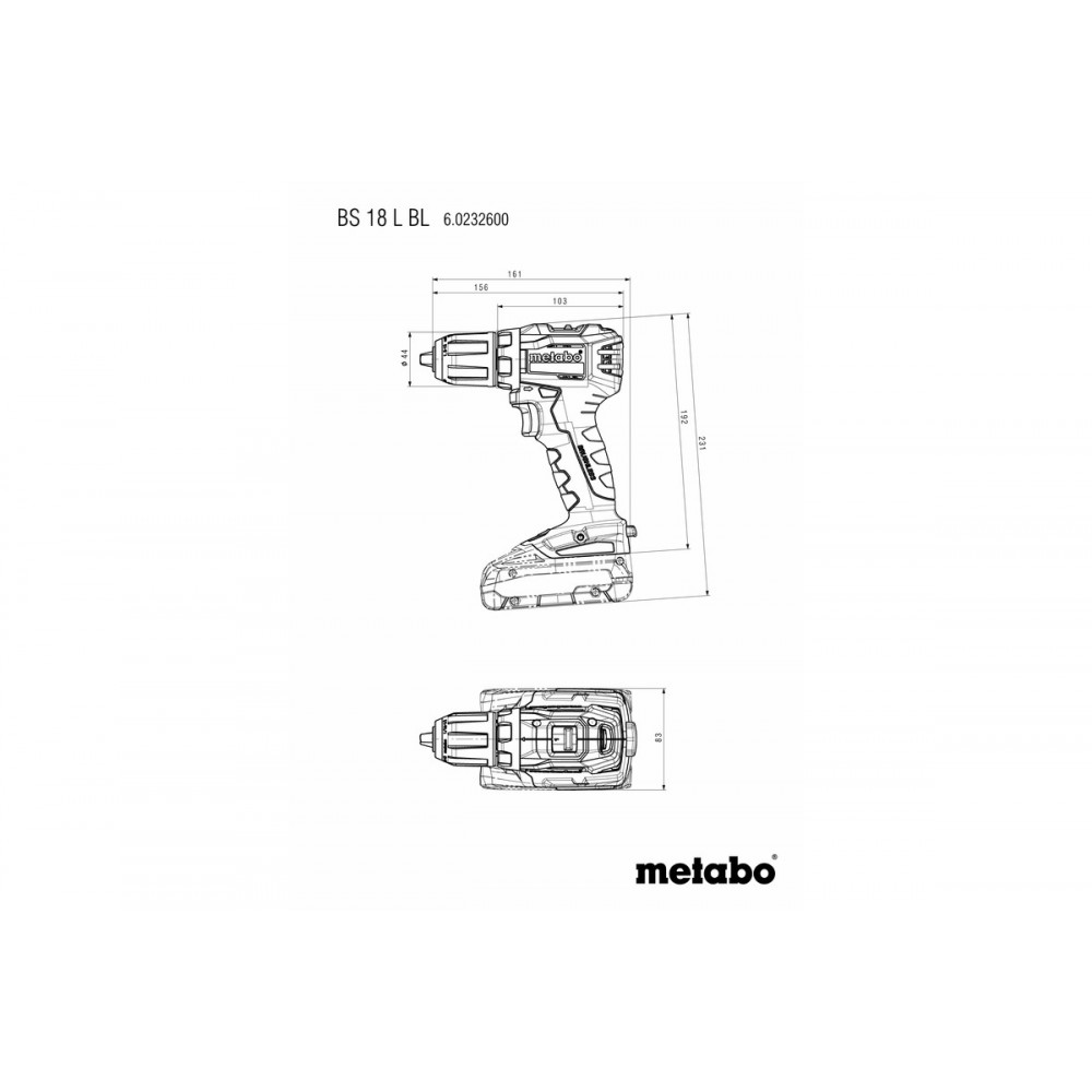 Аккумуляторная дрель-шуруповерт Metabo BS 18 L BL (602326500)