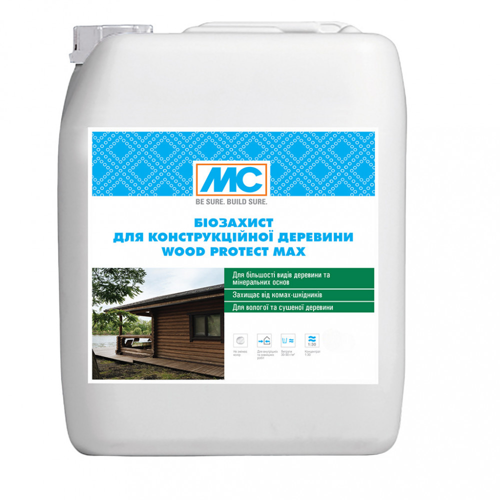 Биозащита конструкционной древесины MC-Bauchemie WP Max, 1 л. (MC-WPM-1)