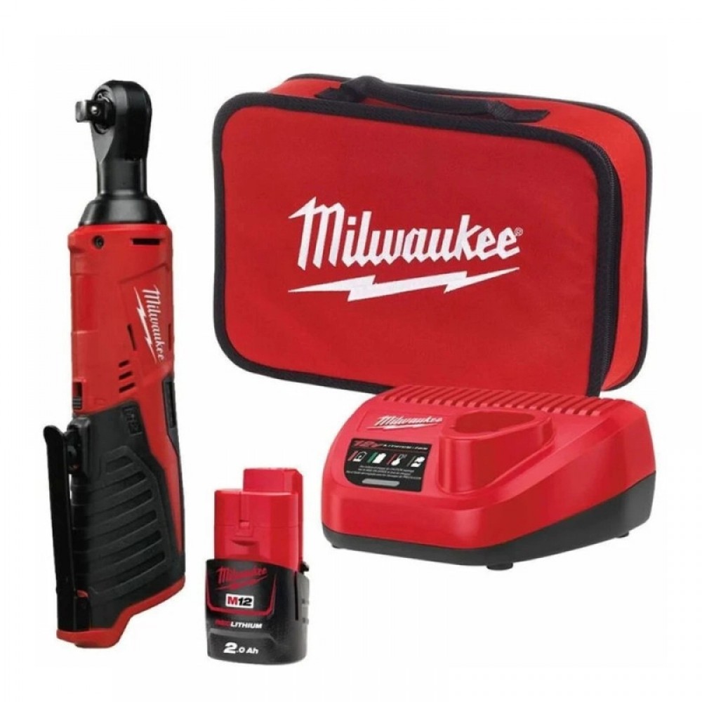 Трещётка аккумуляторная бесщёточная 1/4" (40 Нм) MILWAUKEE M12 IR-201B (4933441725)