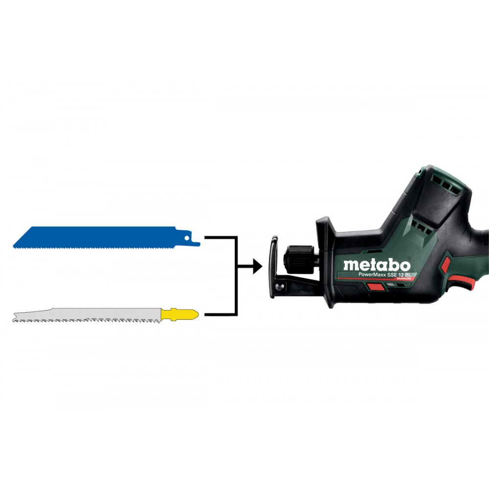 Аккумуляторная сабельная пила Metabo PowerMaxx SSE 12 BL (602322500)