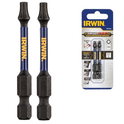 Бита IRWIN IMPACT PRO 1/4" 57мм TX20, 2шт (IW6061603)