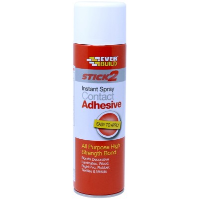 Мощный аэрозольный контактный клей Everbuild Spray Contact Adhesive 500 мл (484593)