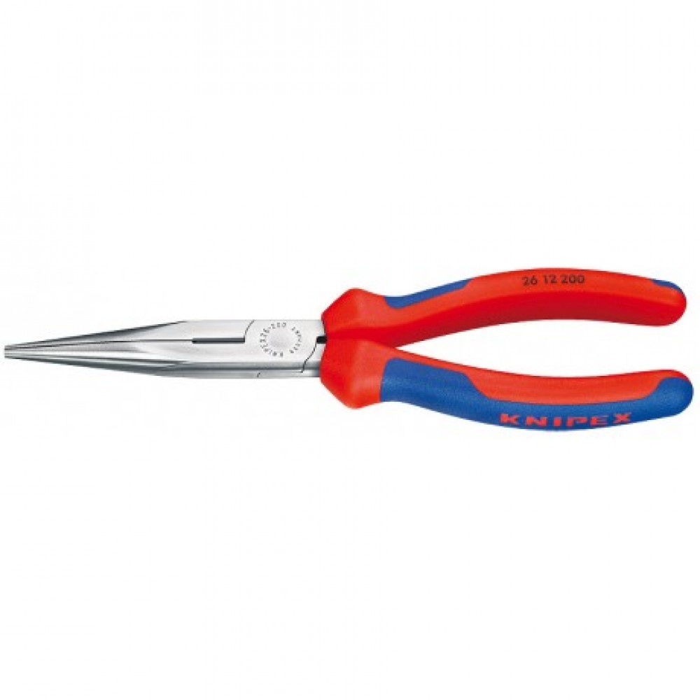 Плоские круглогубцы Knipex с режущими кромками (фосфатированные), 200 мм (26 12 200)