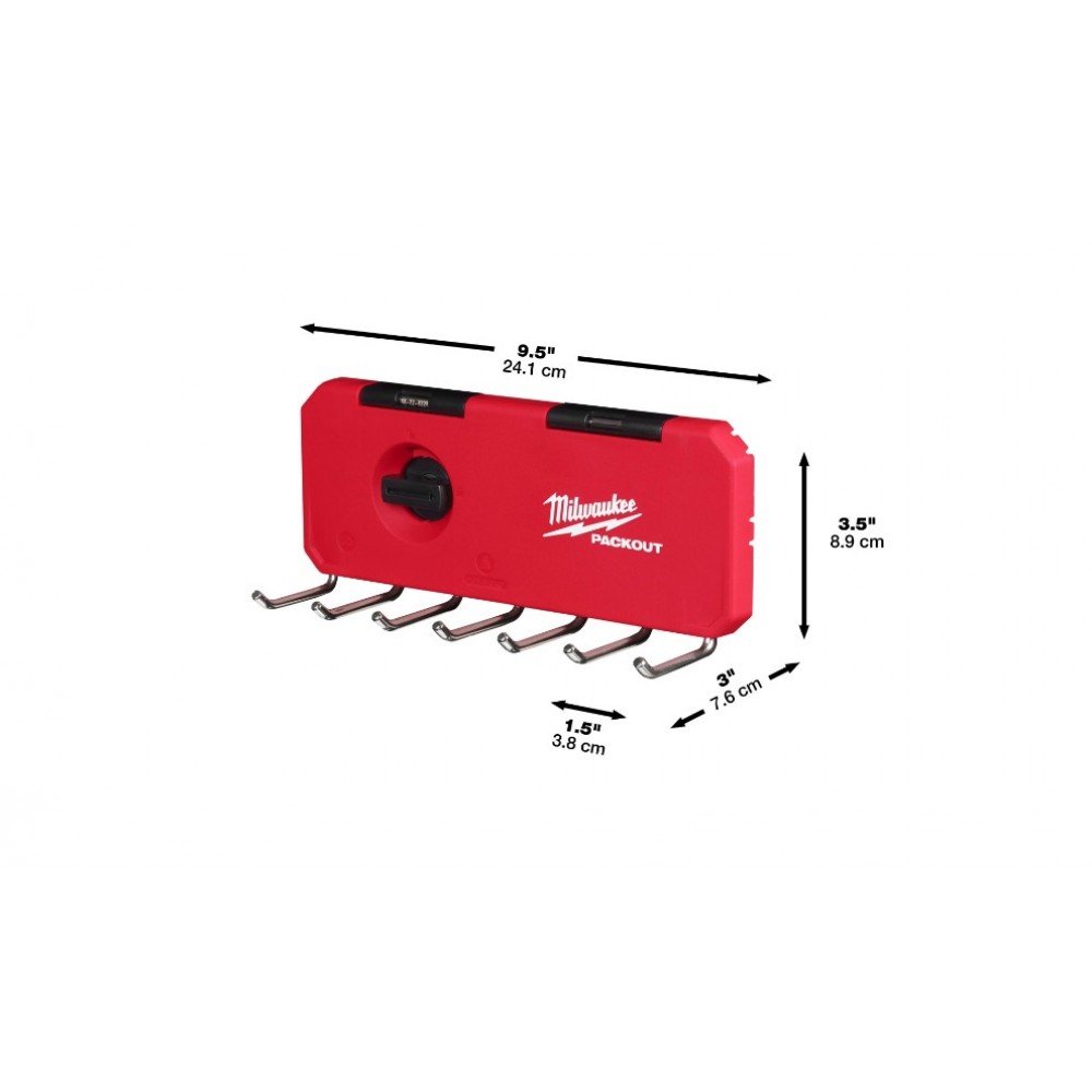 Держатель MILWAUKEE PACKOUT SMALL HOOK ROW (4932493384)