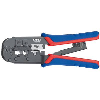 Инструмент для опрессовки Knipex (для штекеров типа Western), 190 мм (97 51 10)