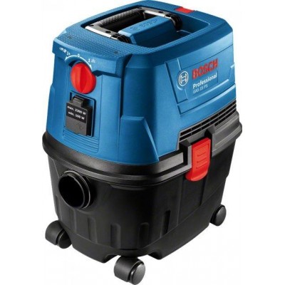 Пылесос строительный Bosch Professional GAS 15 PS с угловой и щелевой насадками (06019E5100)