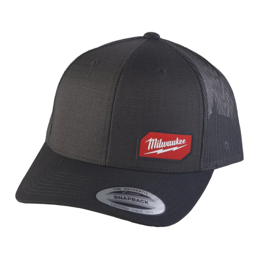 Бейсболка MILWAUKEE Snapback, черная, ONE-SIZE (4932493107)