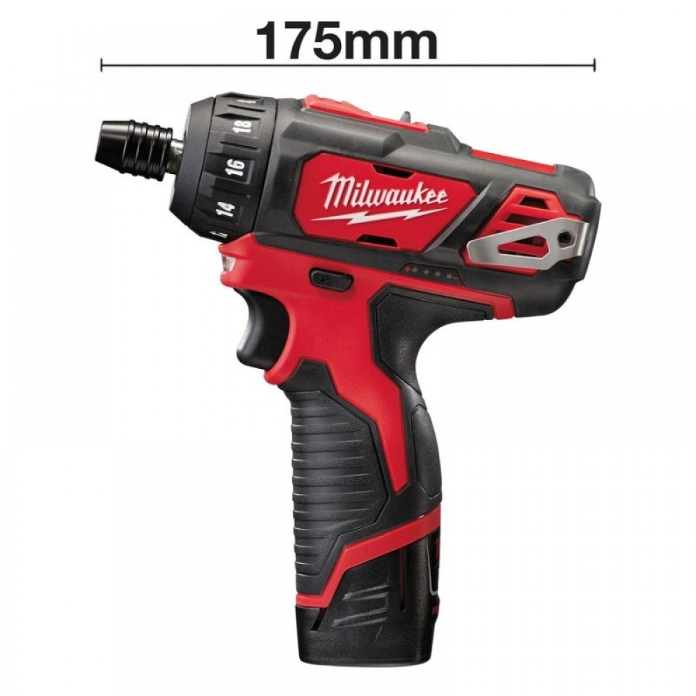 Аккумуляторный шуруповерт, крут. мом. 30 Нм, MILWAUKEE M12 BD-0 (4933441910)