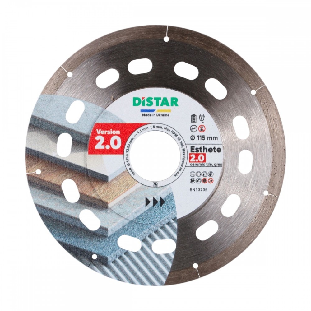 Круг алмазный отрезной Distar 1A1R 115X22,23 ESTHETE 2.0 (10216025019)