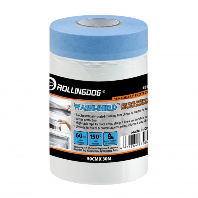 Защитная пленка на малярной ленте Rollingdog High Tack Adhesive 8 мкм, 55см x 30м (81449)