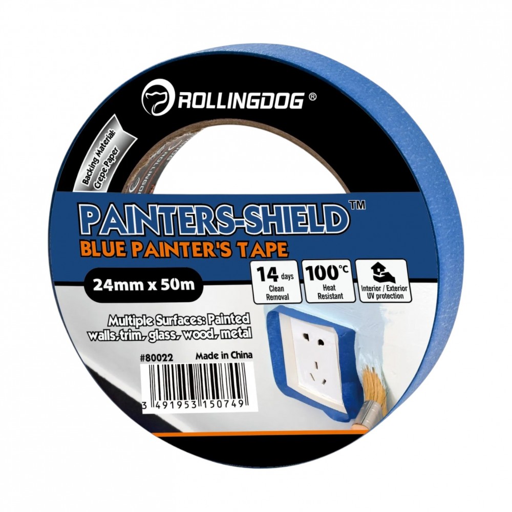 Малярная лента Rollingdog PAINTERS-SHIELD 24мм x 50м (80022)