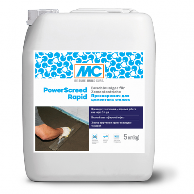 Ускоритель для стяжек MC-Bauchemie PowerScreed Rapid канистра 5 кг (MC-PSCR-05)