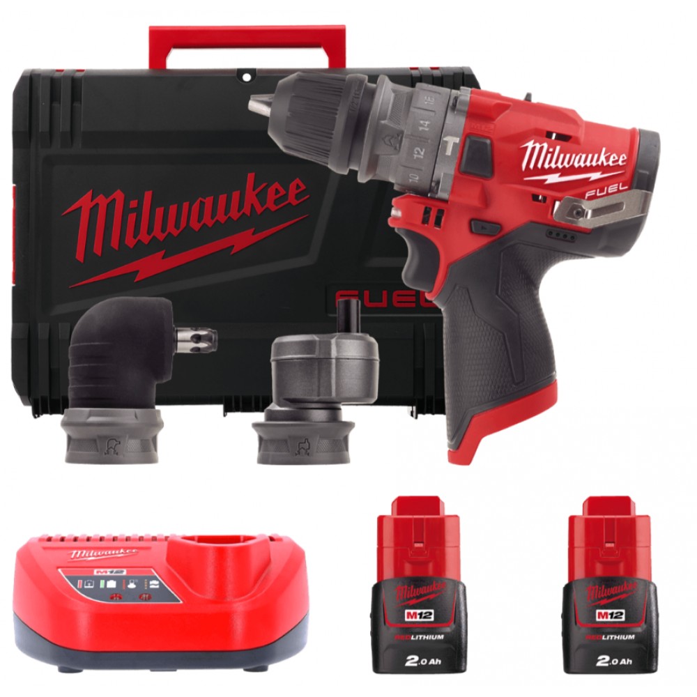 Дрель компактная со съемным патроном MILWAUKEE M12 FPDXKIT-202X (4933464138)