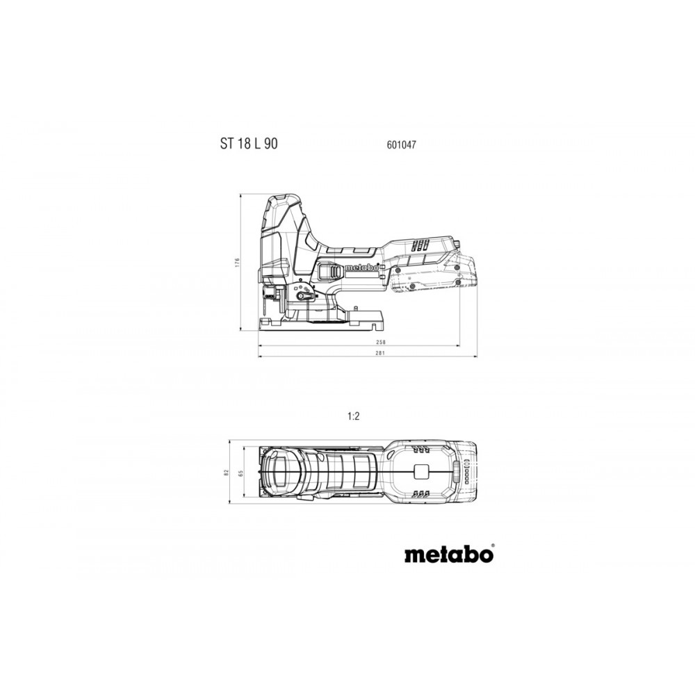 Аккумуляторный лобзик Metabo ST 18 L 90 (601047850)