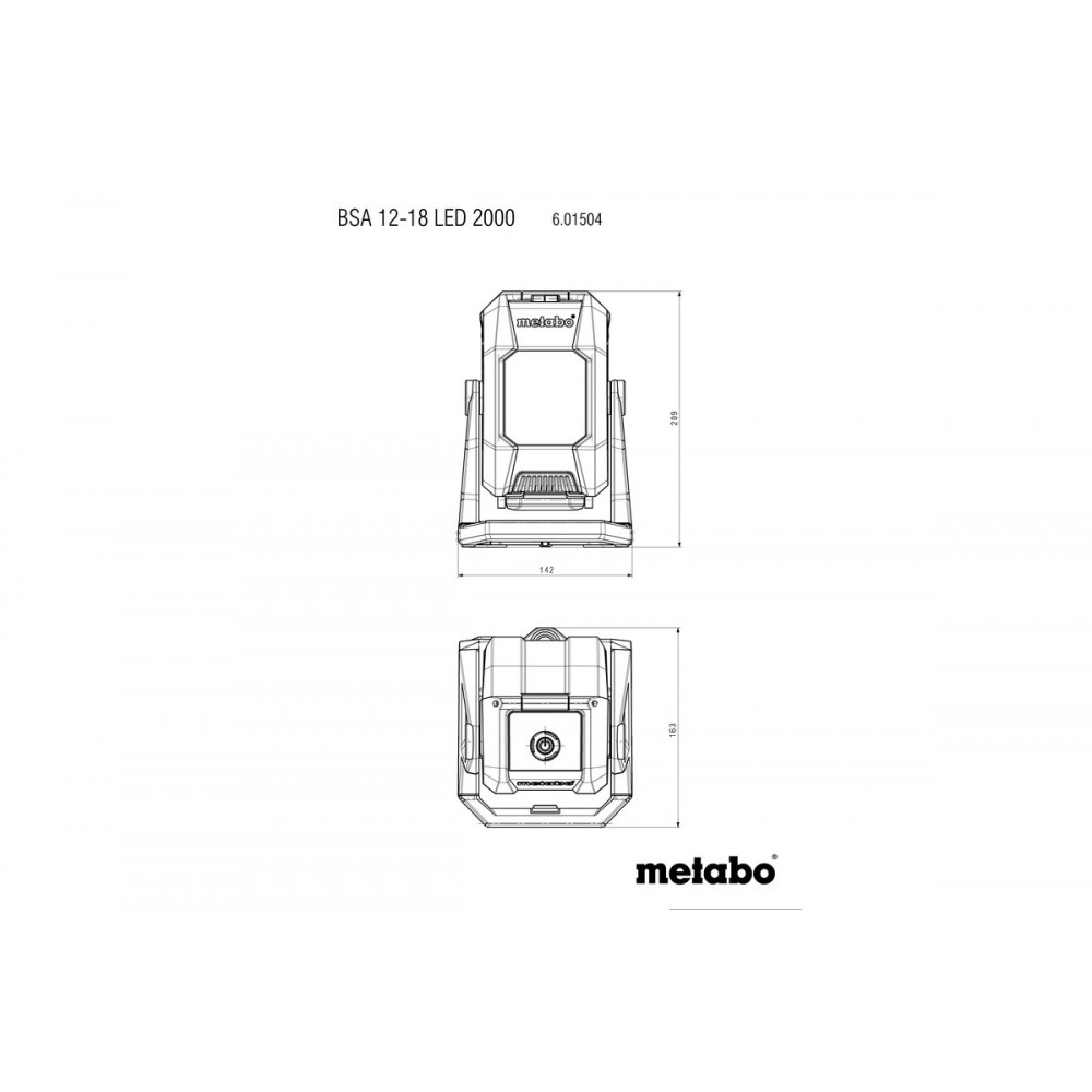 Аккумуляторный прожектор Metabo BSA 12-18 LED 2000 (601504850)