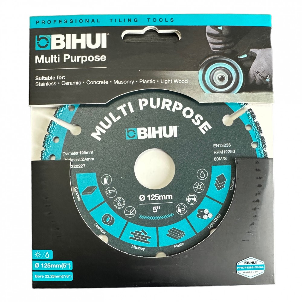 Диск діамантовий BIHUI MULTI PURPOSE 125x2,4x22,23 мм (DSBS125)