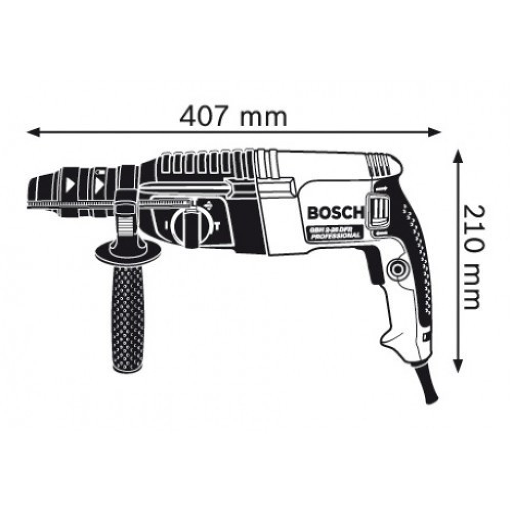 Перфоратор Bosch Professional GBH 2-26 DFR с ШЗП (0611254768)