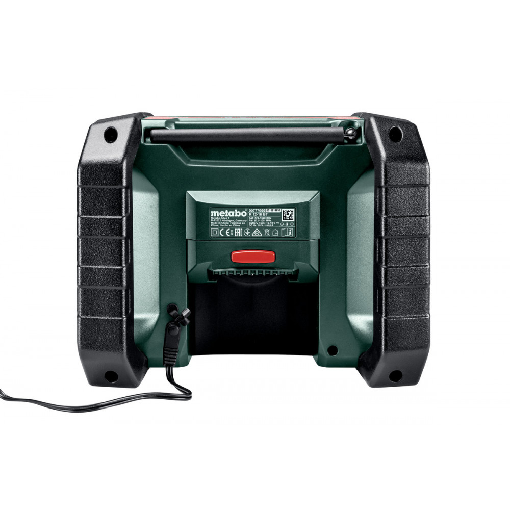 Аккумуляторный радиоприемник для строительной площадки Metabo R 12-18 BT (600777850)