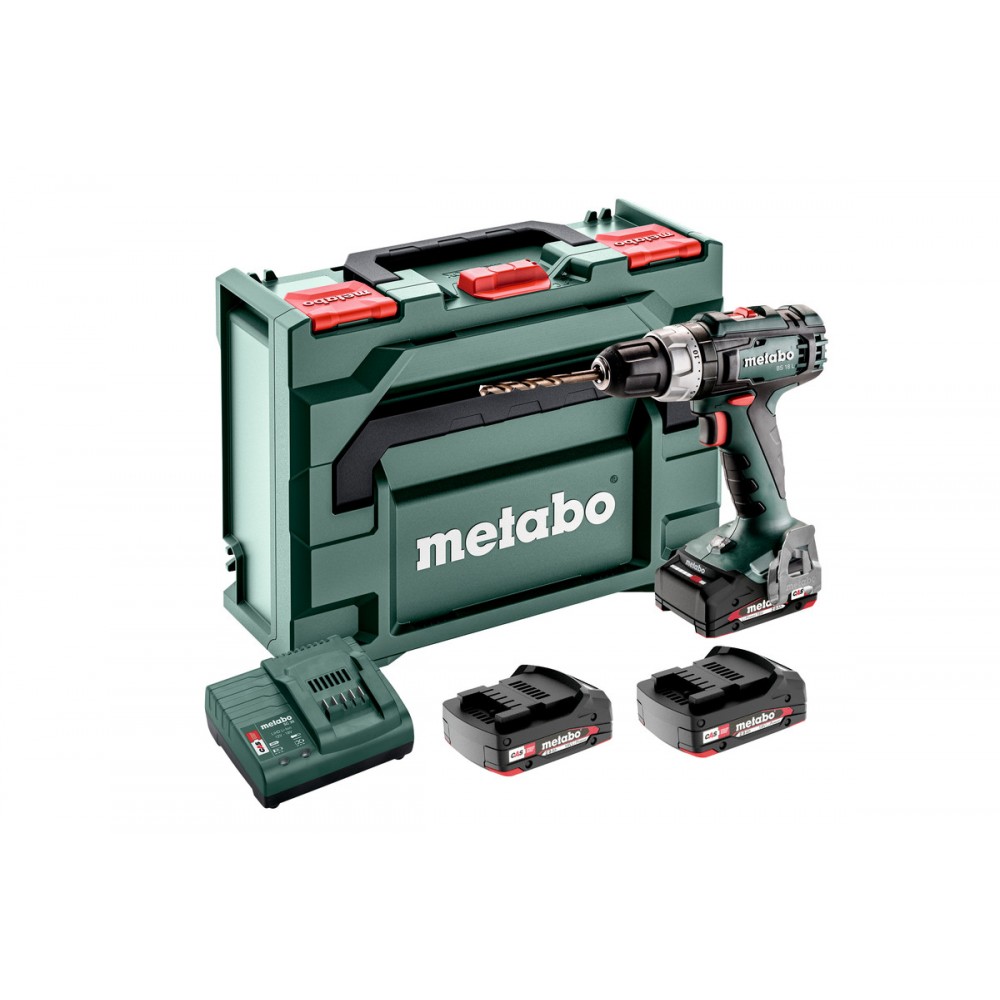 Аккумуляторная дрель-шуруповерт Metabo BS 18 L Set (602321540)