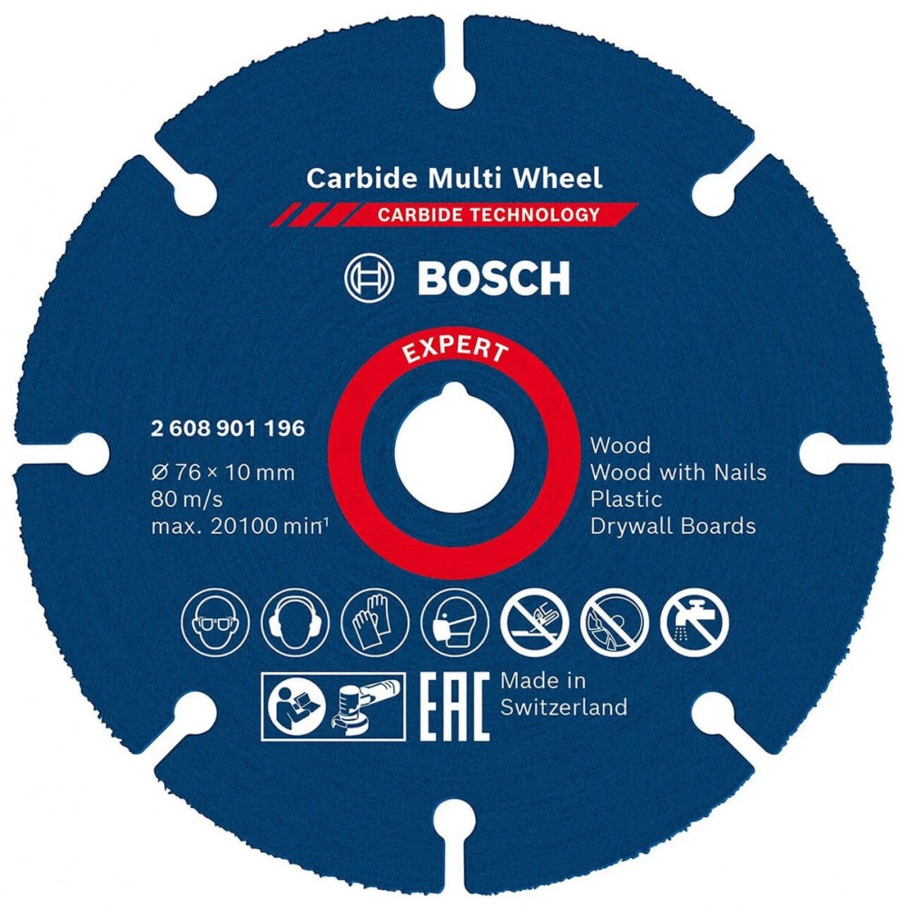 Диск отрезной Bosch Expert Carbide Multi Wheel 76x10 мм (2608901196)