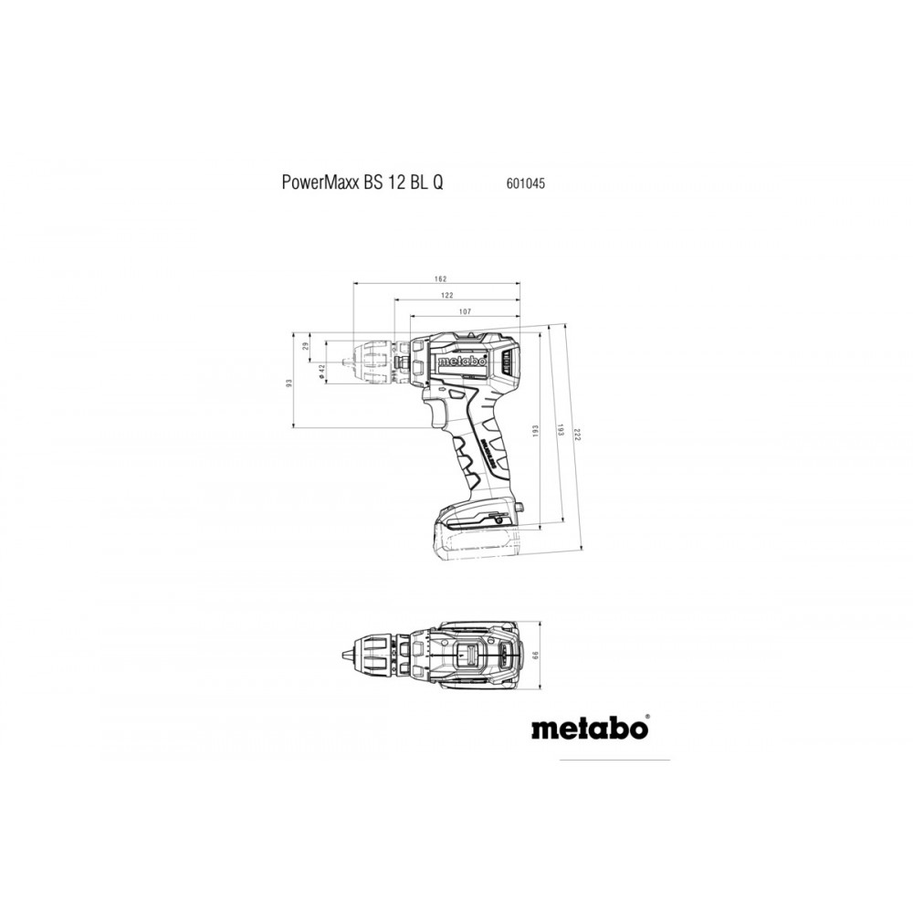 Аккумуляторная дрель-шуруповерт Metabo PowerMaxx BS 12 BL Q (601045850)