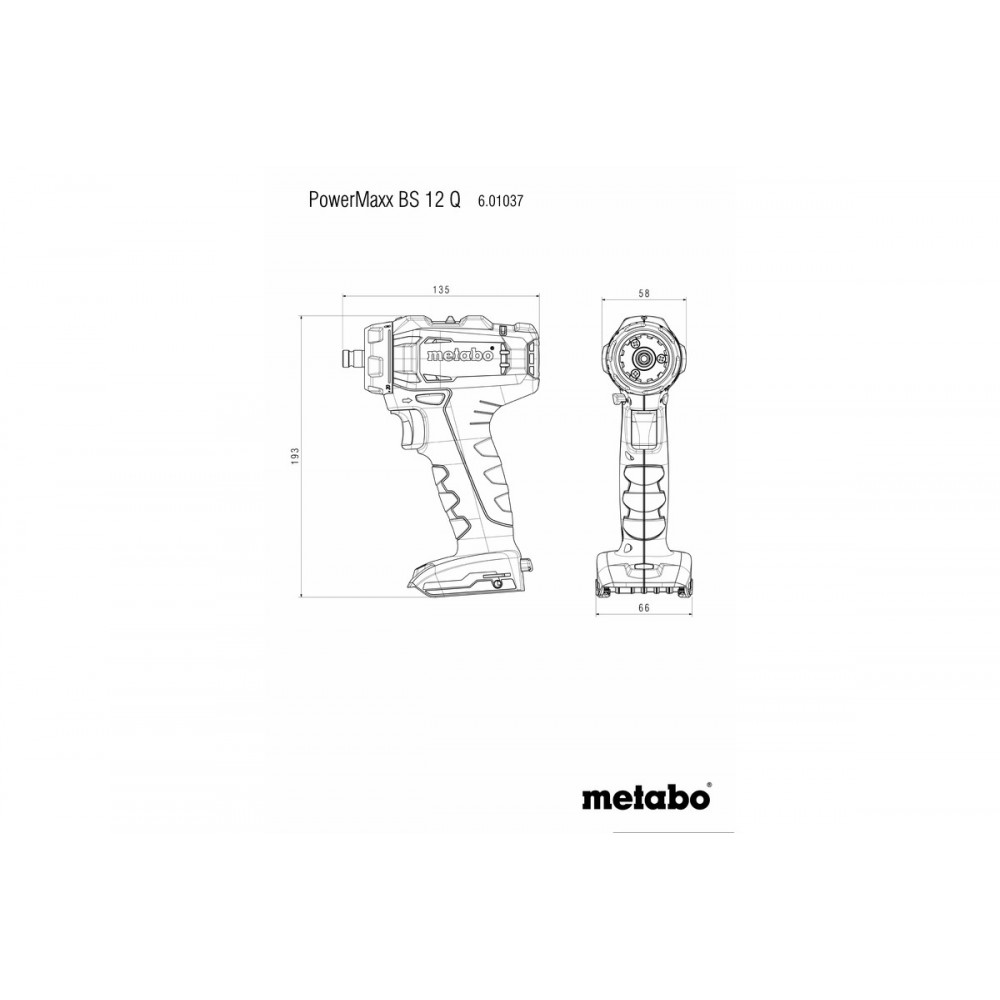 Аккумуляторная дрель-шуруповерт Metabo PowerMaxx BS 12 Q (601037840)