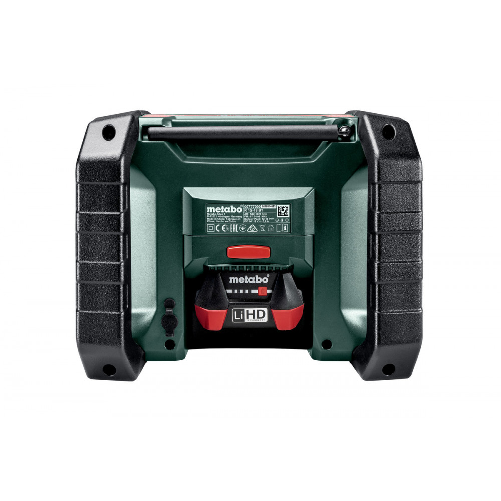 Аккумуляторный радиоприемник для строительной площадки Metabo R 12-18 BT (600777850)