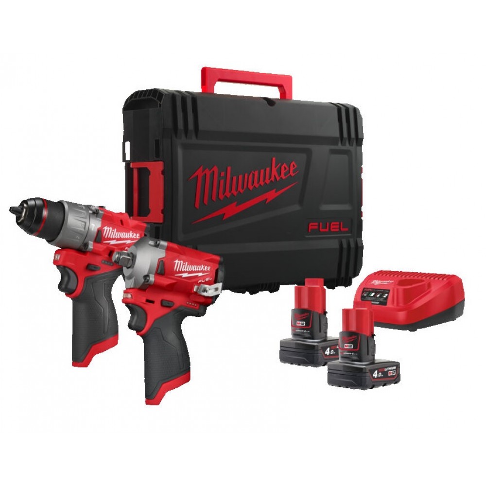 Набор из двух инструментов аккумуляторных бесщеточных Milwaukee M12 FPP2H2-402X (4933492512)