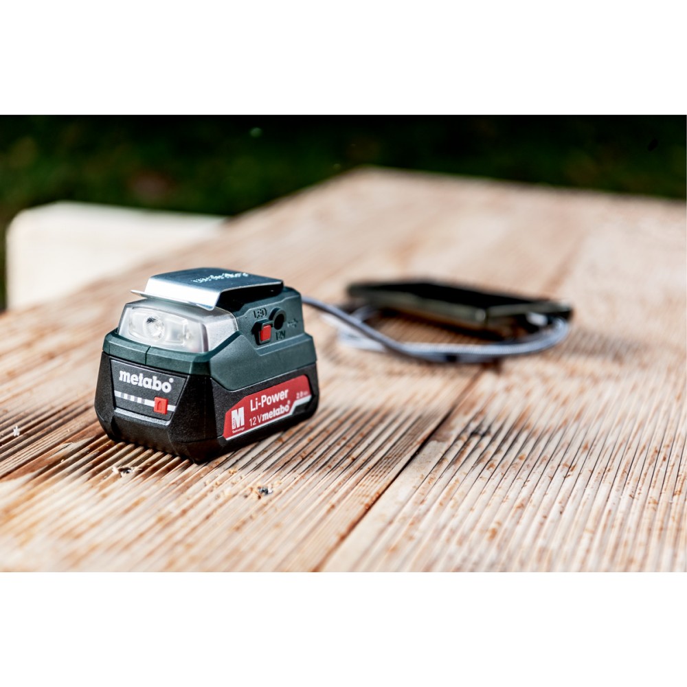 Аккумуляторный адаптер питания Metabo PowerMaxx PA 12 LED-USB (600298000)