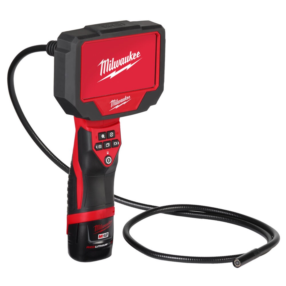 Акумуляторна інспекційна цифрова камера MILWAUKEE M12 360IC12-201C, 1метр (4933480740)