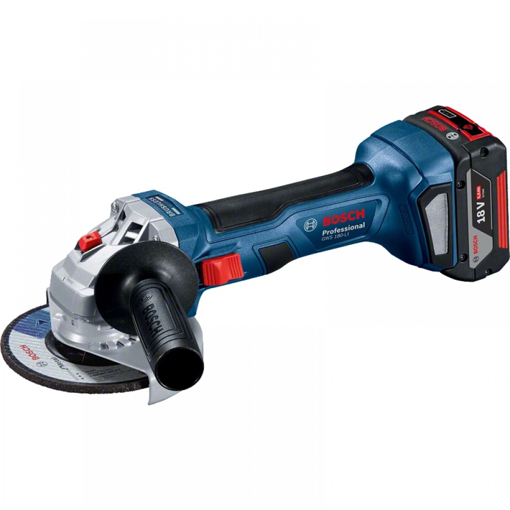 УШМ (угловая шлифовальная машина) Bosch Professional GWS 180-LI без аккумулятора (06019H9020)