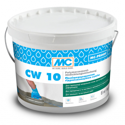 Полимерцементная гидроизоляционная смесь MC-Bauchemie CW10 6 кг (MC-CW10-6)