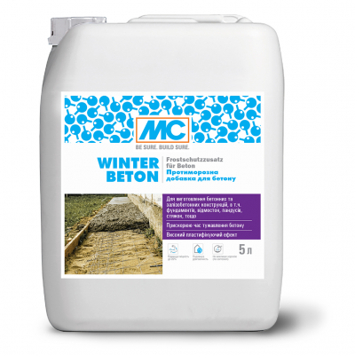 Противоморозная добавка для бетона MC-Bauchemie Winter Beton канистра 5 л (MC-WINBE-05)