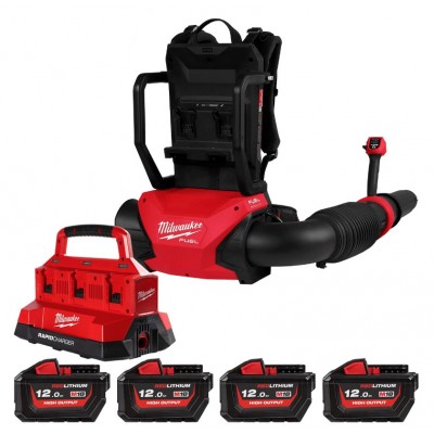 Воздуходувка аккумуляторная бесщёточная MILWAUKEE M18 F2BPB-124 DUAL-BAT (4933493213)