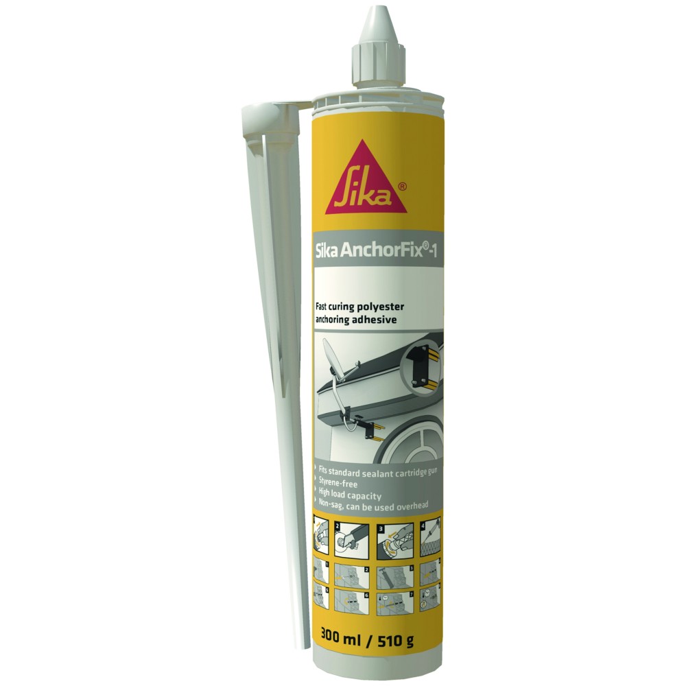 Полиэстеровый химический анкер (в т.ч. для труб) Sika® AnchorFix-1 300 мл (629926)