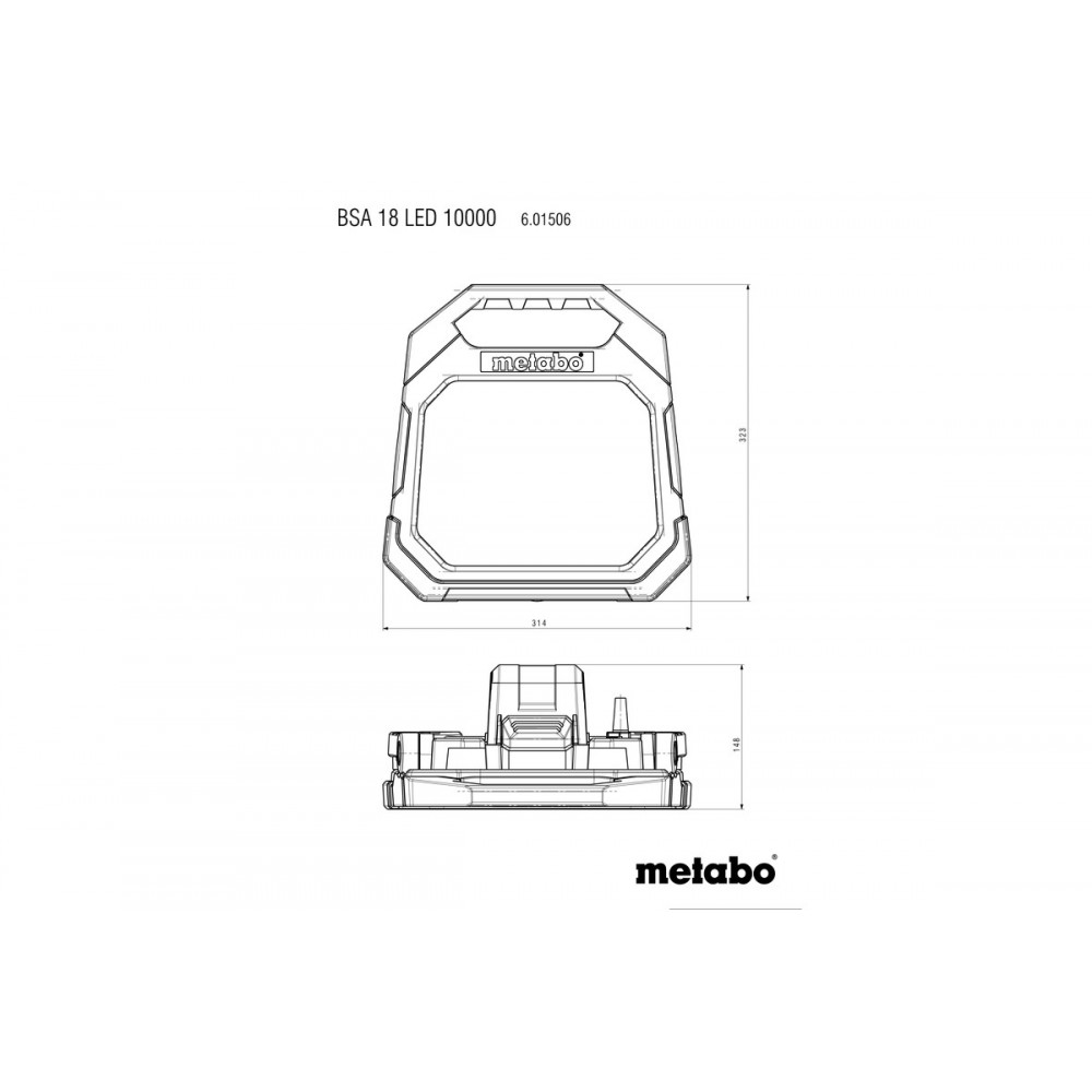 Аккумуляторный прожектор Metabo BSA 18 LED 10000 (601506850)